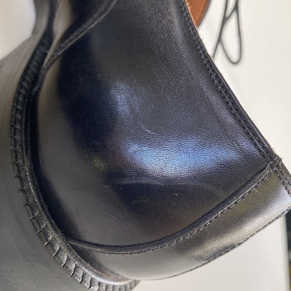 FLORSHEIM Imperial 92662 Triple Wide Derby Black VTG Italy Dress Shoes 9.5 EEE - Picture 13 of 13